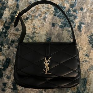 YSL Le 57 flap bag with black quilted leather
